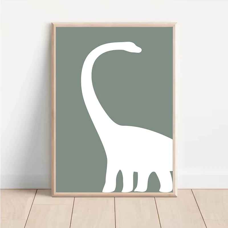 Affiche de tyrannosaure | Toile Enfant Dinosaure