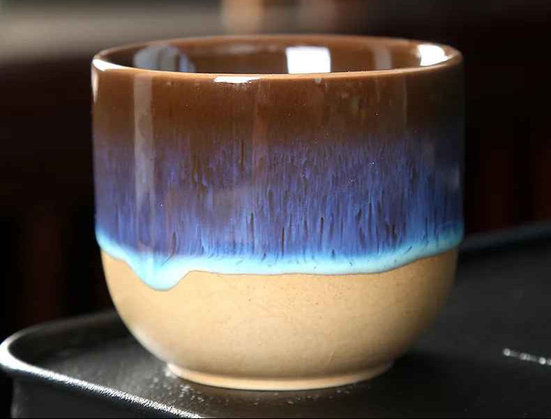 Tasses à café bleu