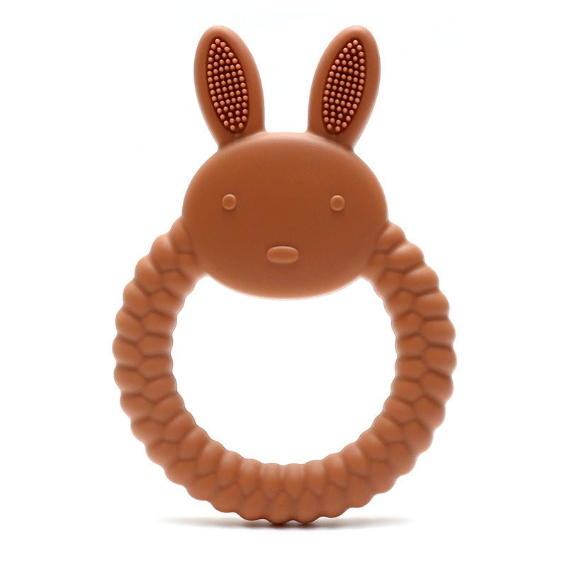 Anneau dentaire lapin silicone alimentaire | Sans BPA