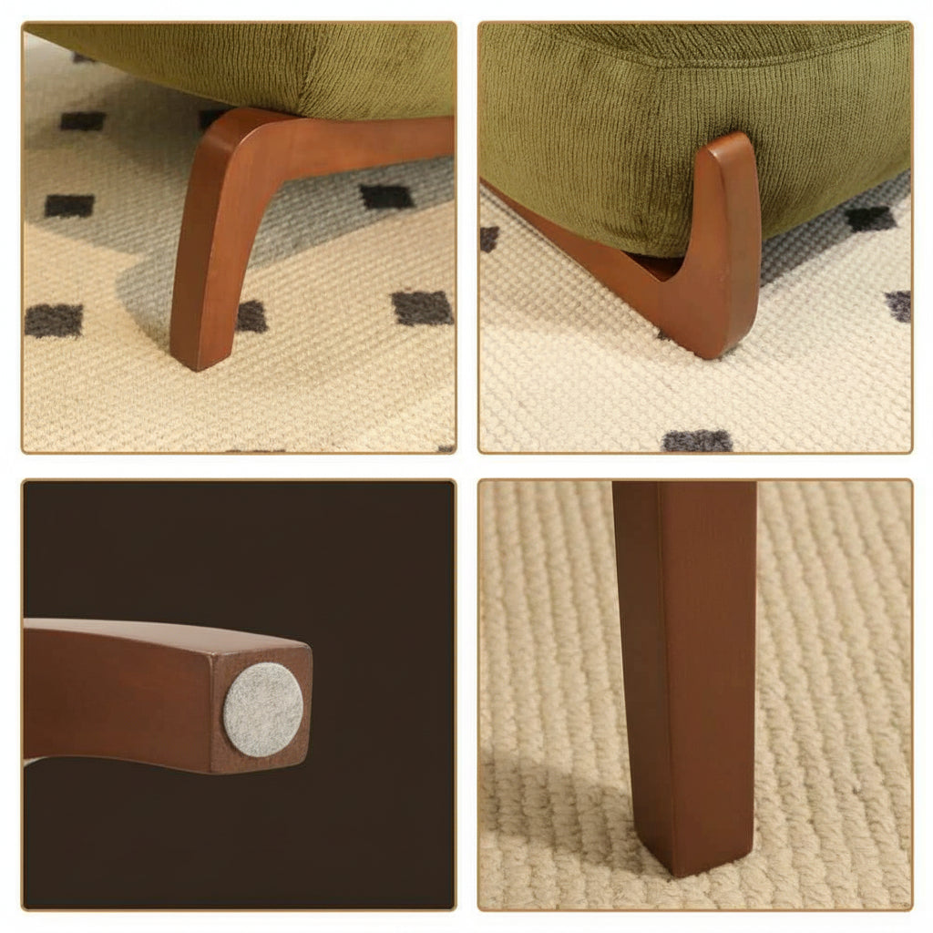 fauteuil luxe pied en bois
