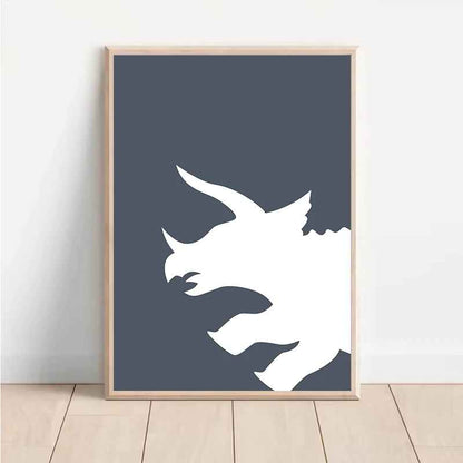 Affiche de tyrannosaure | Toile Enfant Dinosaure