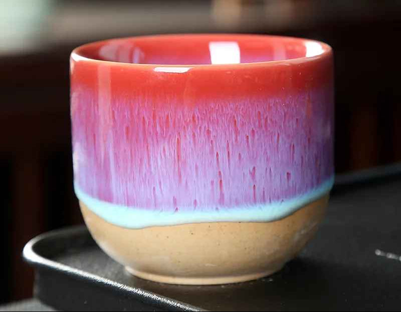 Tasses à café rose mer
