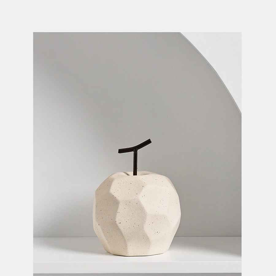 céramique fruits poire / pomme ornement | Élégante