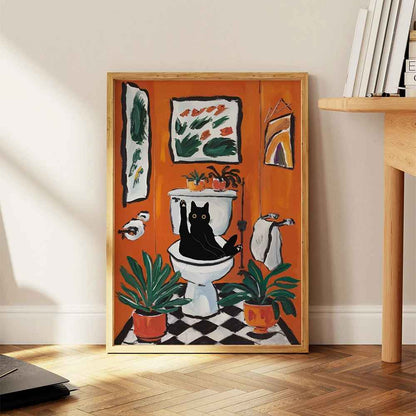 3 toiles chat deco | Style Matisse