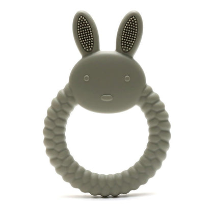 Anneau dentaire lapin silicone alimentaire | Sans BPA