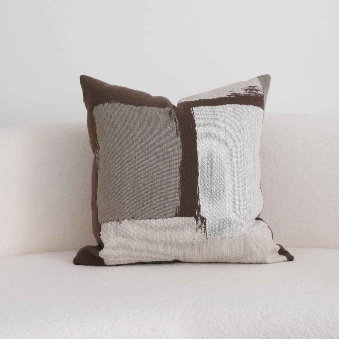 Housse de coussin | Jacquard Moka Vintage