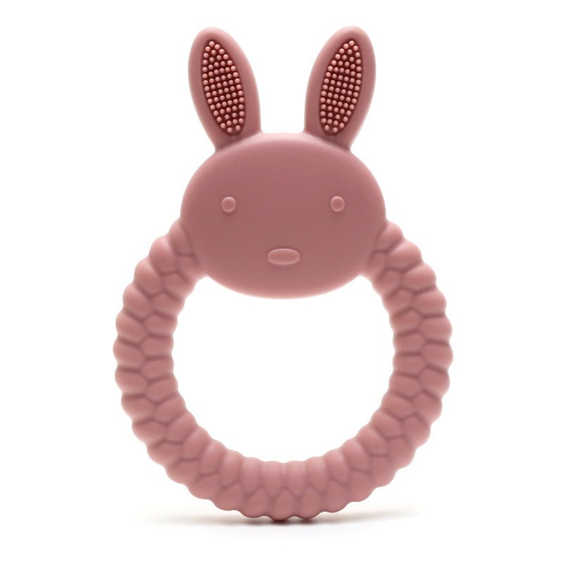 Anneau dentaire lapin silicone alimentaire | Sans BPA