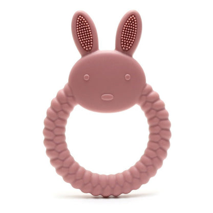 Anneau dentaire lapin silicone alimentaire | Sans BPA