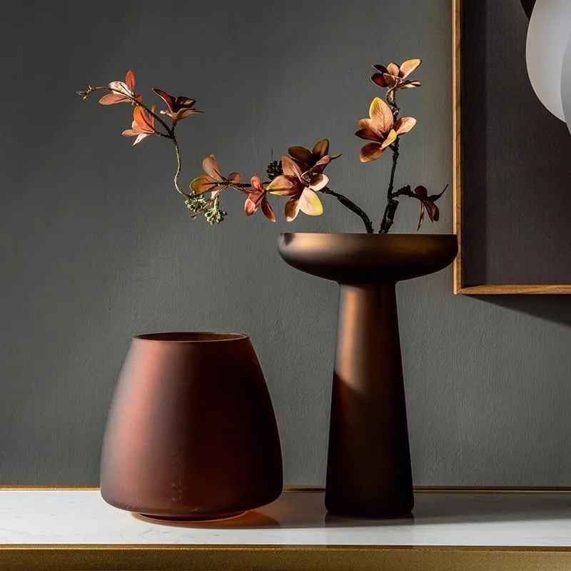 vase effet bronze