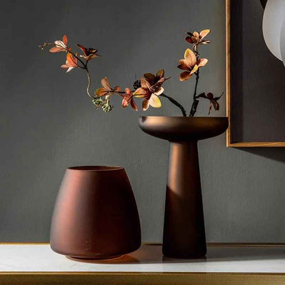 vase effet bronze