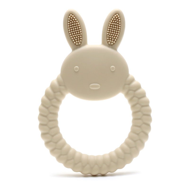 Anneau dentaire lapin silicone alimentaire | Sans BPA