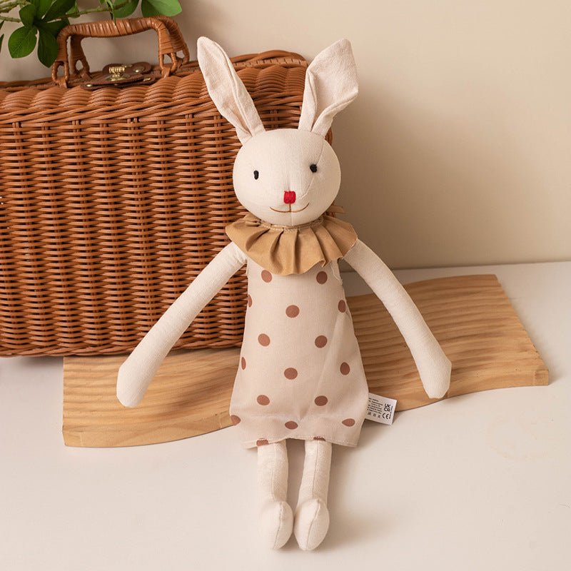Poupée lapin en tissu à longues pattes | Douceur Champêtre