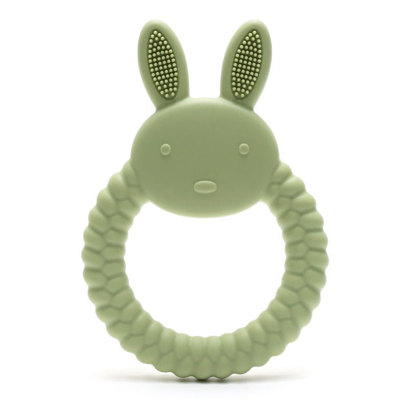 Anneau dentaire lapin silicone alimentaire | Sans BPA