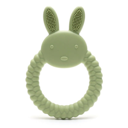 Anneau dentaire lapin silicone alimentaire | Sans BPA