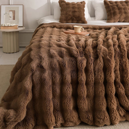 Couverture double face épaisse et chaude | Peluche Lapin