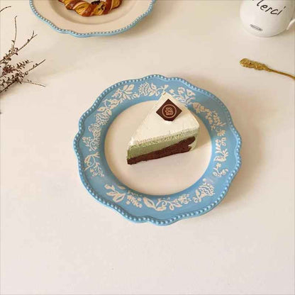 Assiette de dessert en dentelle française | Élégance