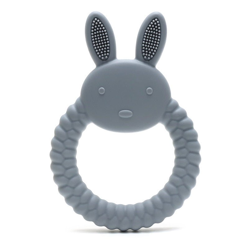 Anneau dentaire lapin silicone alimentaire | Sans BPA