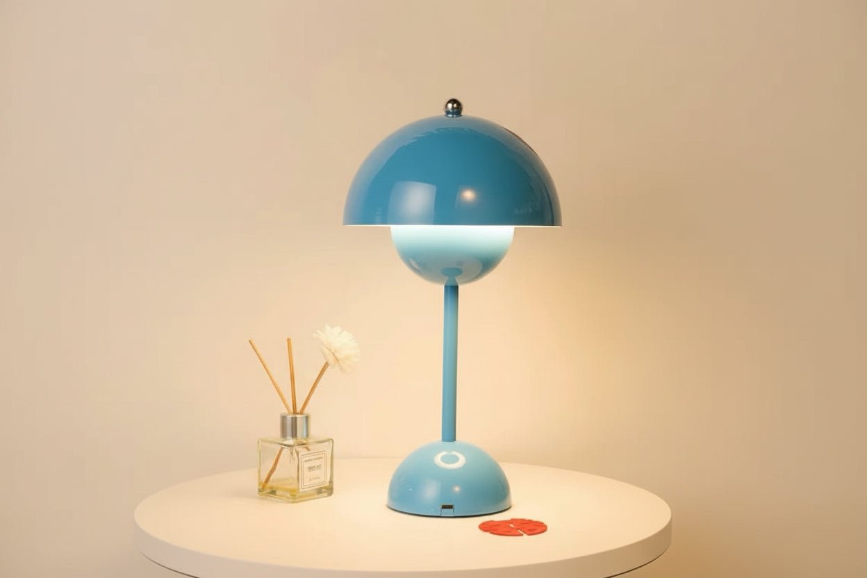 lampe bleu