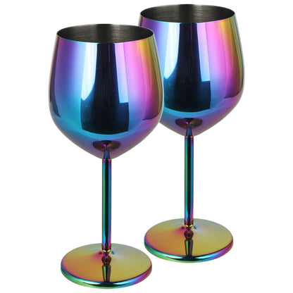 verre multicolor acier