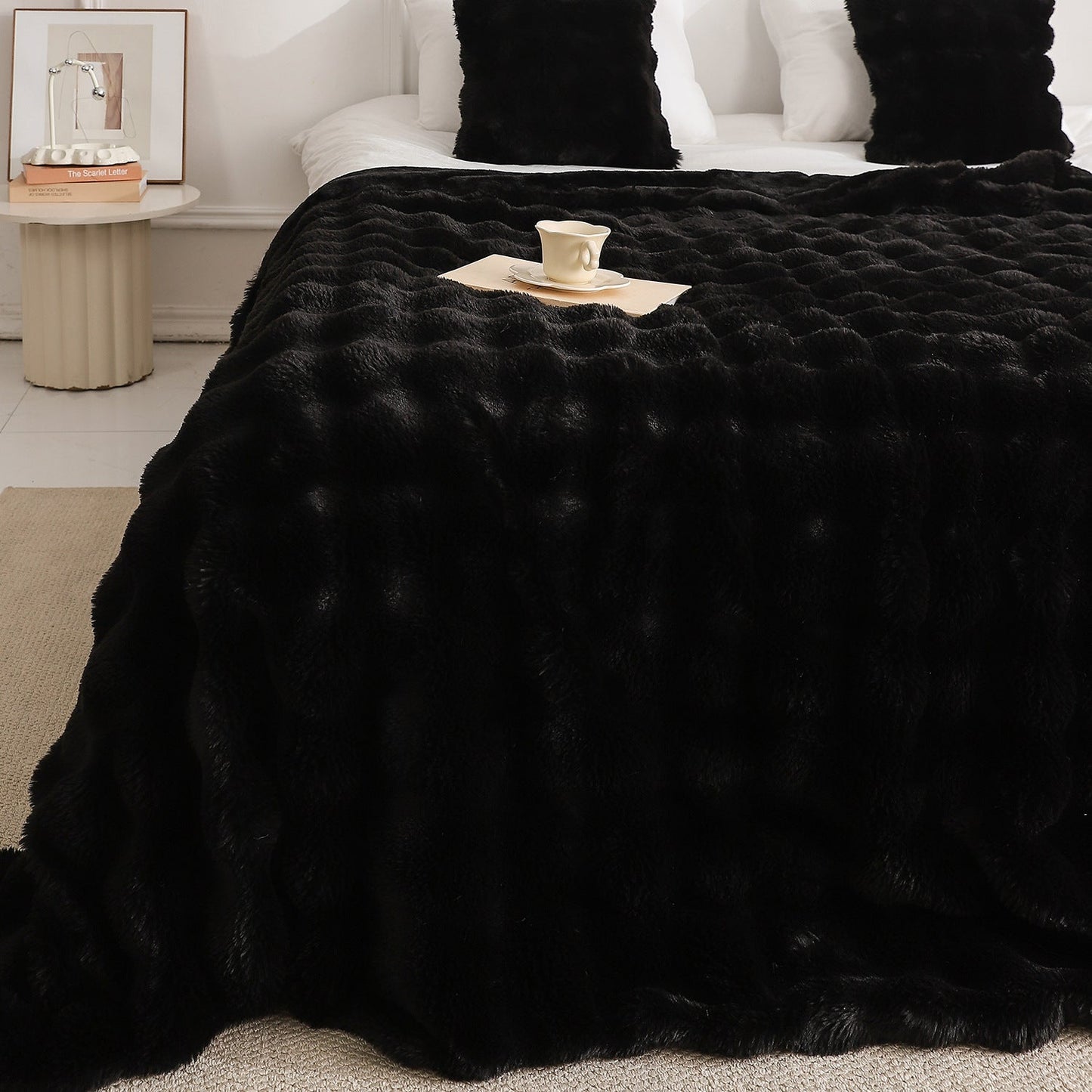 Couverture double face épaisse et chaude | Peluche Lapin