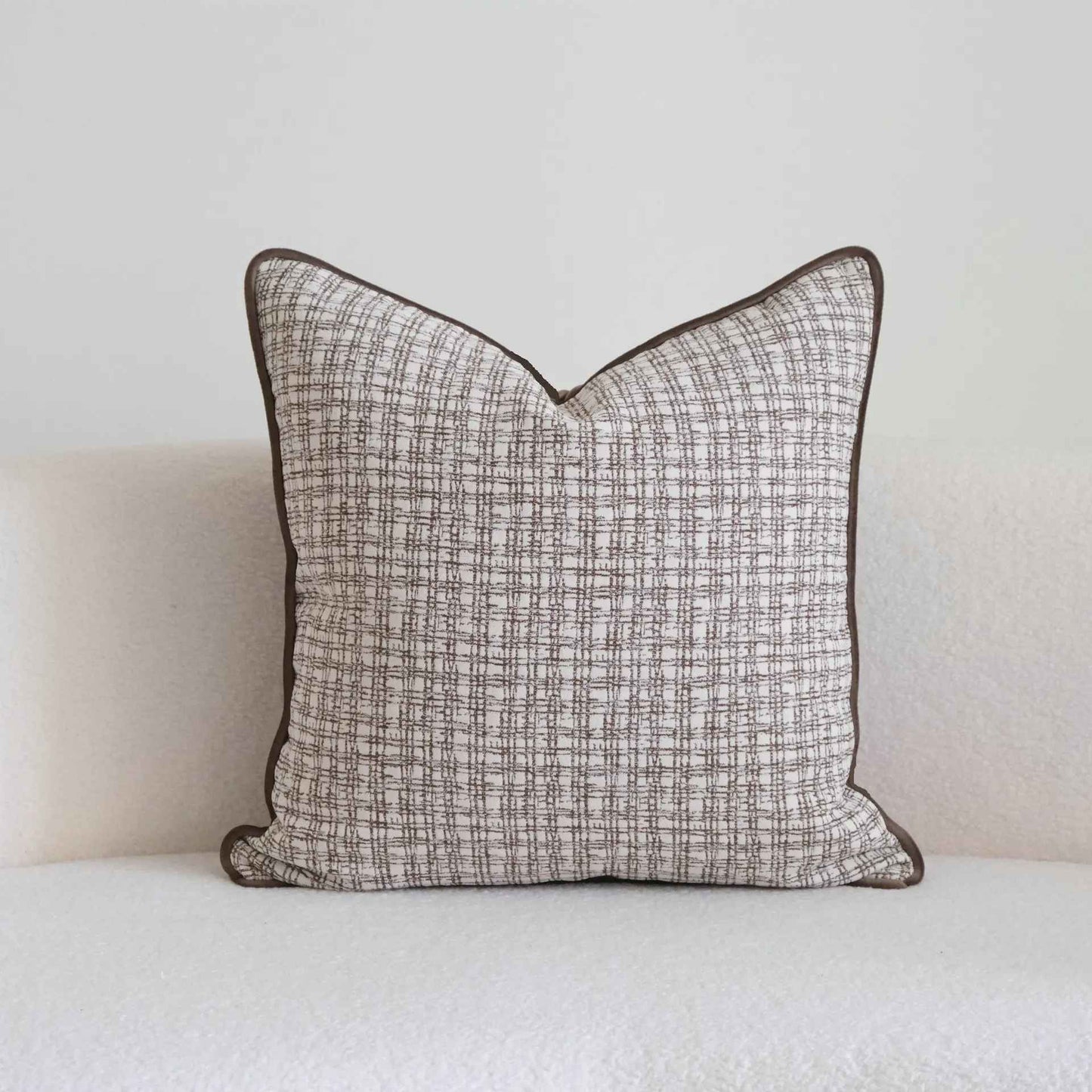 Housse de coussin | Jacquard Moka Vintage