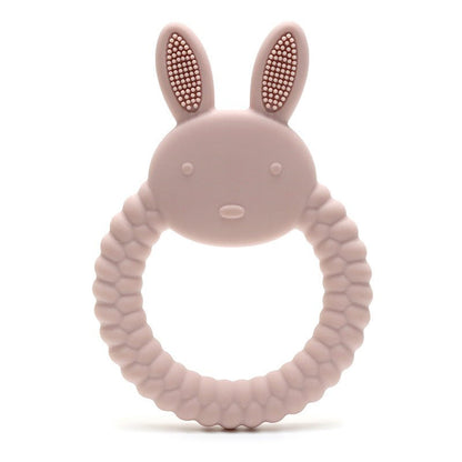 Anneau dentaire lapin silicone alimentaire | Sans BPA