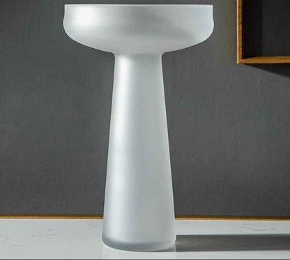 Vase en verre dépoli pour décoration nordique | Élégance