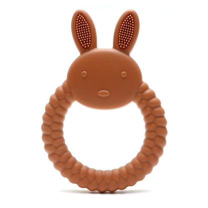 Anneau dentaire lapin silicone alimentaire | Sans BPA