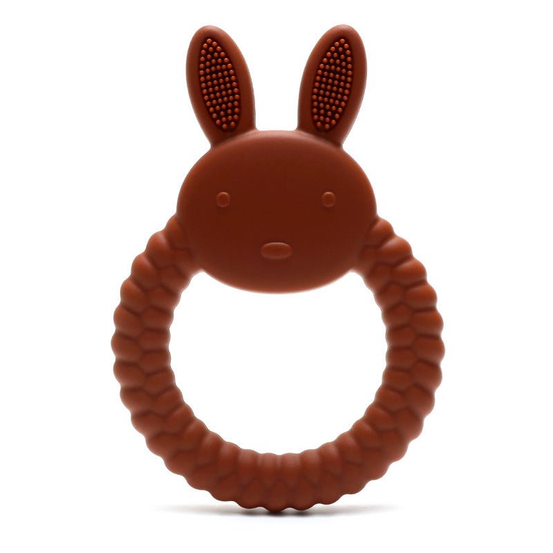 Anneau dentaire lapin silicone alimentaire | Sans BPA