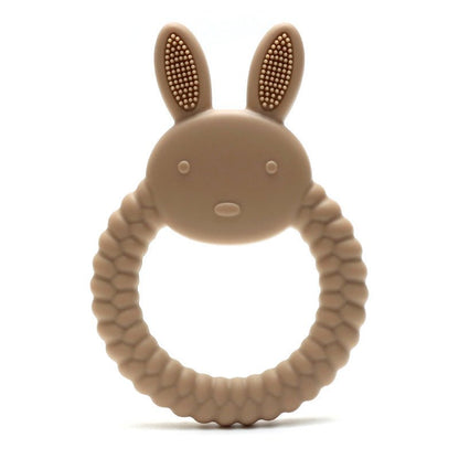 Anneau dentaire lapin silicone alimentaire | Sans BPA