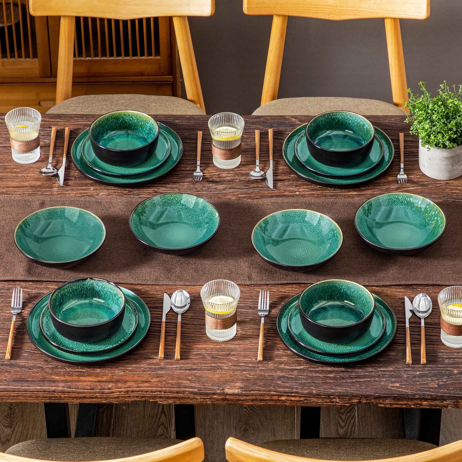 ensemble repas vert