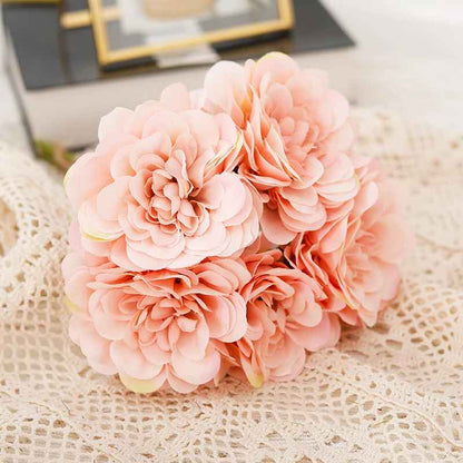 fausse fleur pivoine rose