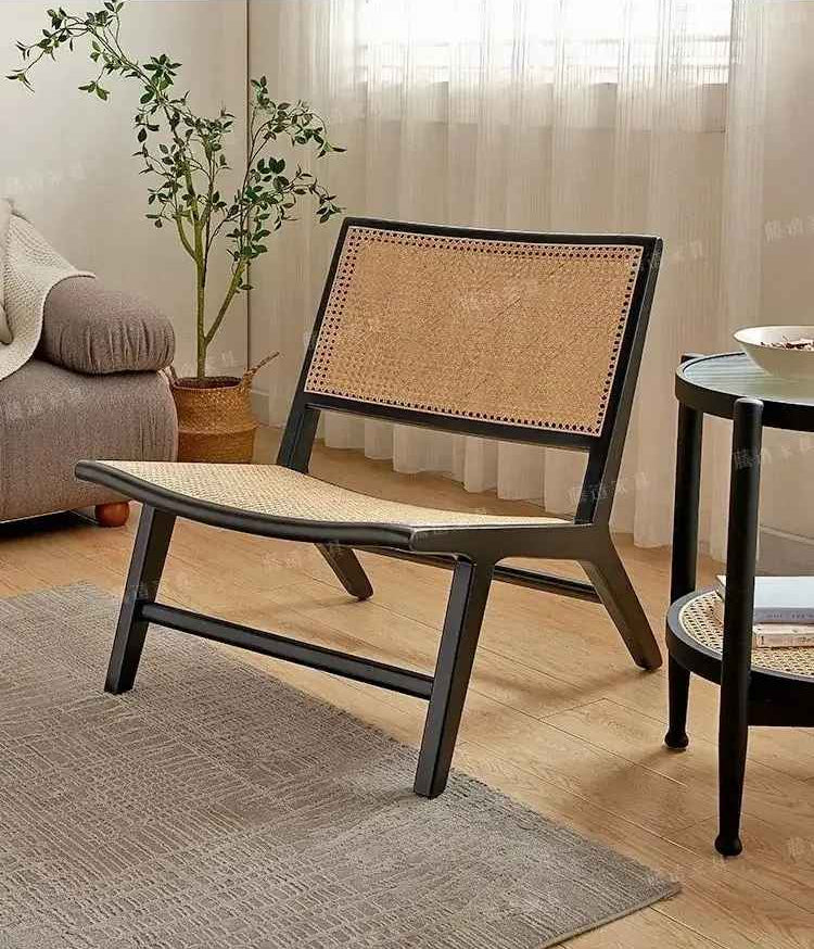 fauteuil bois noir