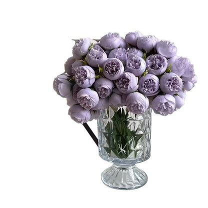 fleur pivoine violet vase