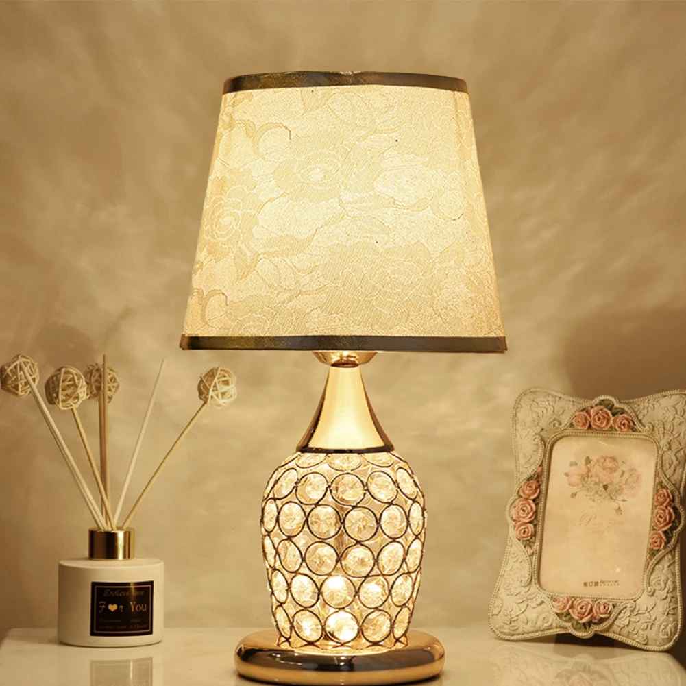 lampe cristal abat jour