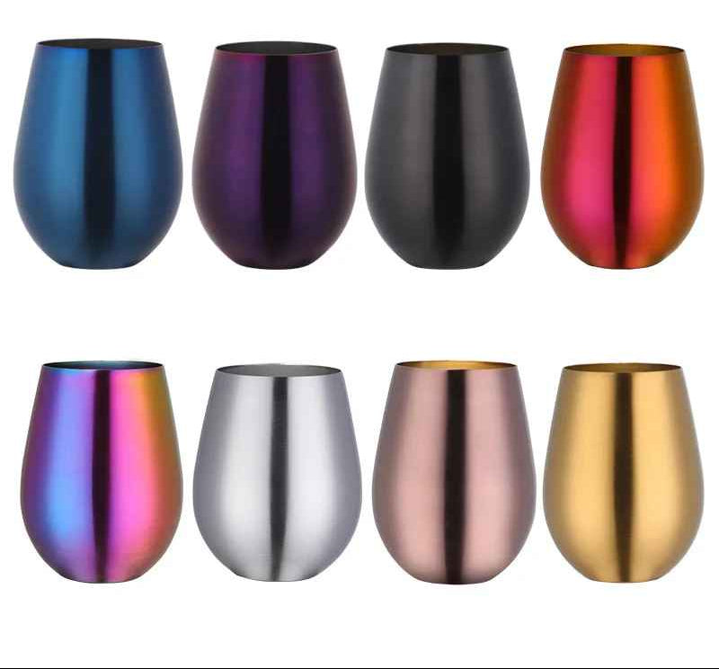 les verres en acier inoxidable