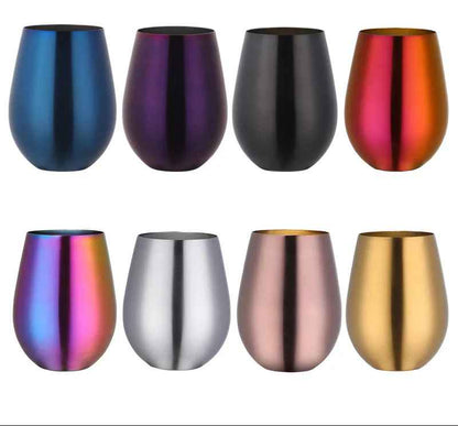 les verres en acier inoxidable
