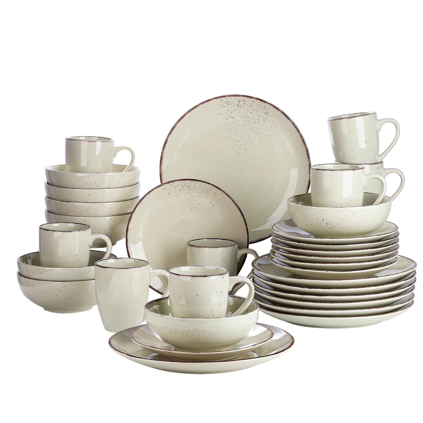 lot vaiselle beige ceramique 