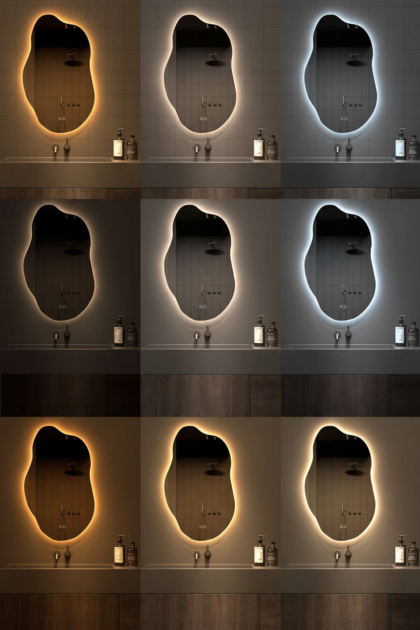 miroir led intensité