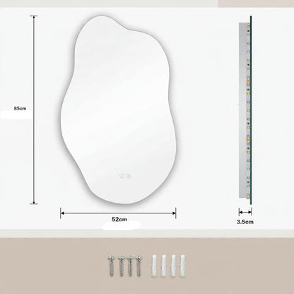miroir led mesure