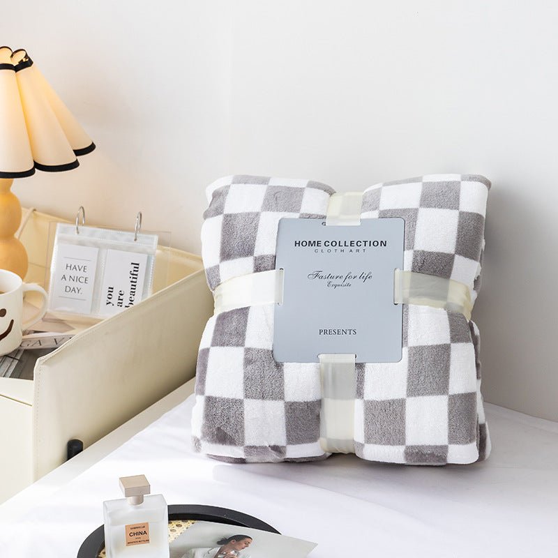 plaid gris clair