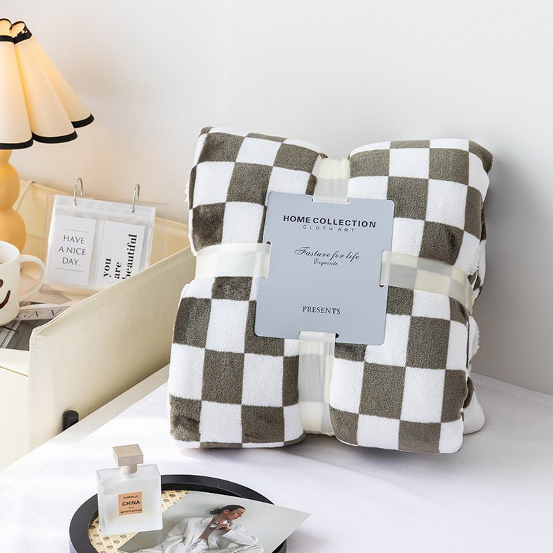 plaid gris fonce
