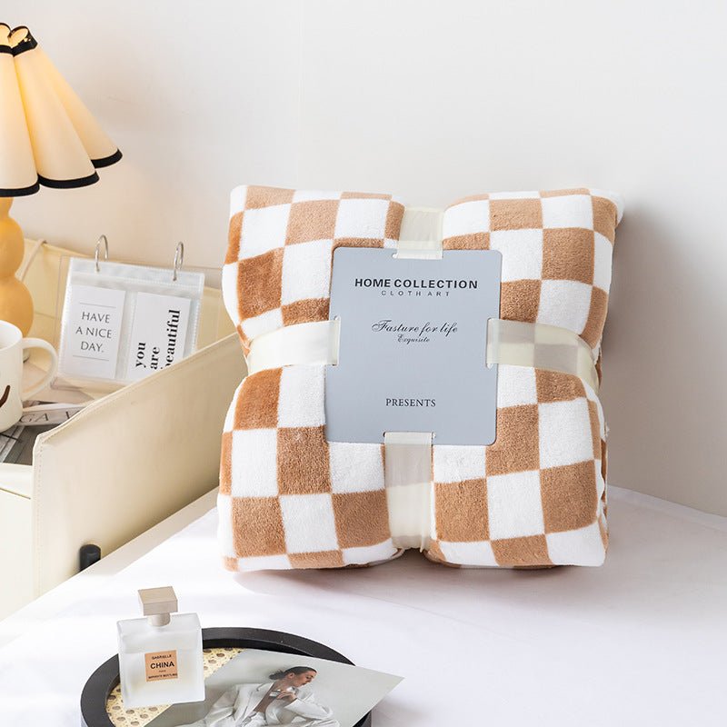 plaid marron clair